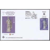 España Spain 5829 2025 Yacimientos arqueológicos Yacimiento romano de Clunia SPD Sobre Primer Día Tarifa B