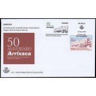 España Spain 5830 2025 Sanidad 50 aniv. Arrixaca SPD Sobre Primer Día