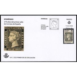 España Spain 5802 2025 Efemérides 175 años del primer sello de Correos de España SPD Sobre Primer Día Tarifa A España Spain 5802 2025 Efemérides 175 años del primer sello de Correos de España SPD Sobre Primer Día Tarifa A