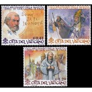 Vaticano 1276/78 2002 Milenario del nacimiento de St. León IX Papa MNH
