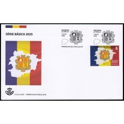 Andorra Española 567 2025 Serie básica 2025 Andorra la Vella SPD Sobre Primer Día Tarifa A Andorra Española 567 2025 Serie básica 2025 Andorra la Vella SPD Sobre Primer Día Tarifa A