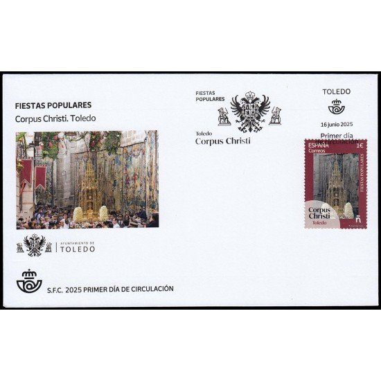 España Spain 5838 2025 Fiestas populares Corpus Christi Toledo SPD Sobre Primer Día