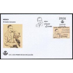 España Spain 5842 2025 Música Ernesto Lecuona SPD Sobre Primer Día España Spain 5842 2025 Música Ernesto Lecuona SPD Sobre Primer Día