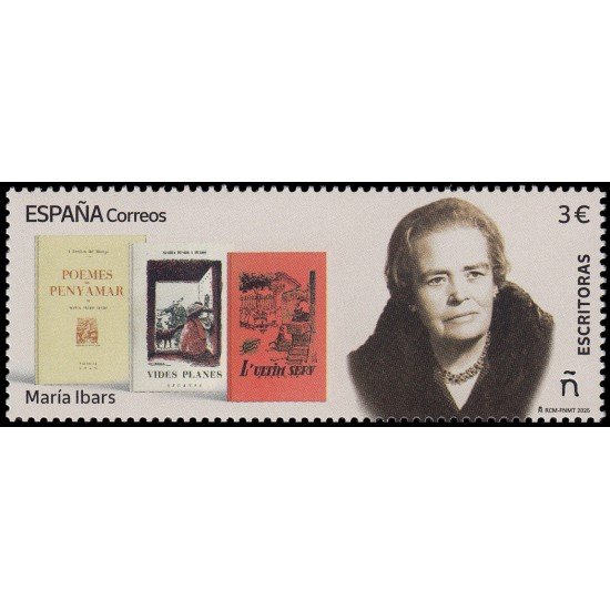 España Spain 5803 2025 Escritoras María Ibars MNH España Spain 5803 2025 Escritoras María Ibars MNH