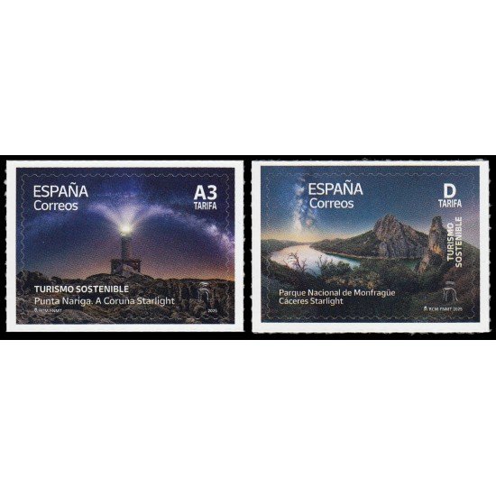 España Spain 5809/10 2025 Turismo sostenible Punta Nariga y Parque Nacional de Monfragüe Autoadhesivos Tarifa A3 y Tarifa D España Spain 5809/10 2025 Turismo sostenible Punta Nariga y Parque Nacional de Monfragüe Autoadhesivos Tarifa A3 y Tarifa D