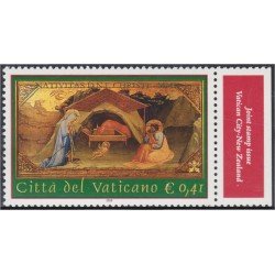Vaticano 1282 2002 Navidad Pintura de Ambrosio de Baldese Lujo Vaticano 1282 2002 Navidad Pintura de Ambrosio de Baldese Lujo