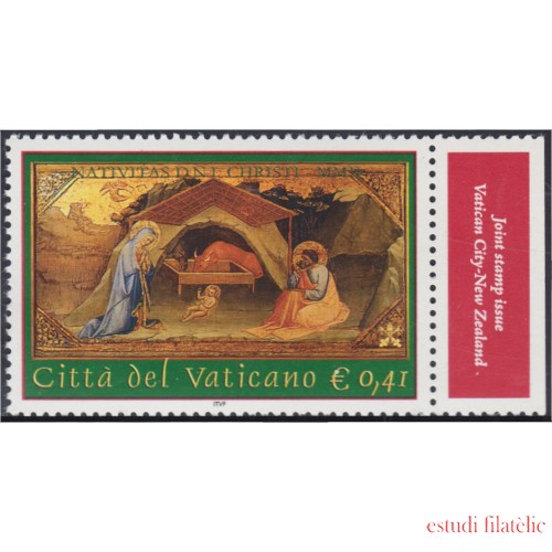 Vaticano 1282 2002 Navidad Pintura de Ambrosio de Baldese Lujo