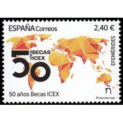España Spain 5822 2025 Efemérides 50 años becas ICEX MNH España Spain 5822 2025 Efemérides 50 años becas ICEX MNH