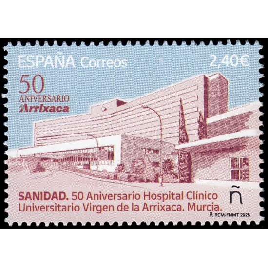 España Spain 5830 2025 Sanidad 50 aniv. Arrixaca MNH España Spain 5830 2025 Sanidad 50 aniv. Arrixaca MNH