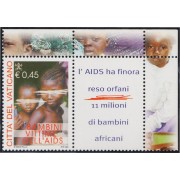 Vaticano 1342 2004 Lucha contra el SIDA Niños  MNH