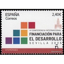España Spain 5836 2025 Efemérides 4ª Conferencia internacional financiación para el desarrollo MNH España Spain 5836 2025 Efemérides 4ª Conferencia internacional financiación para el desarrollo MNH