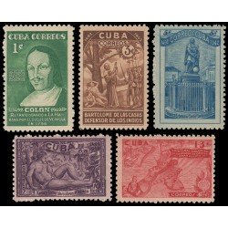 Cuba 289/93 1944 450 aniv. del descubrimiento de América MNH Cuba 289/93 1944 450 aniv. del descubrimiento de América MNH