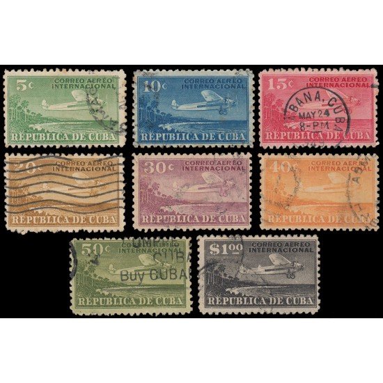 Cuba Aéreo 4/11 1931 Correo Aéreo Internacional Usados Cuba Aéreo 4/11 1931 Correo Aéreo Internacional Usados