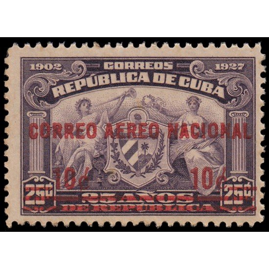 Cuba Aéreo 3 1930 Líneas aéreas interiores Escudo MH Cuba Aéreo 3 1930 Líneas aéreas interiores Escudo MH