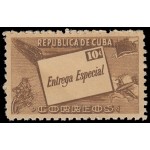 Cuba Urgentes 10 1945 Entrega espeacial Moto, avión, tren, barco MNH