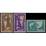 Israel 113/15 1957 Año Nuevo Músivos de la época bíblica MNH