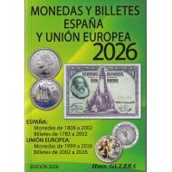 Catálogo Hnos. Guerra Monedas y Billetes España y Unión Europea Ed. 2026