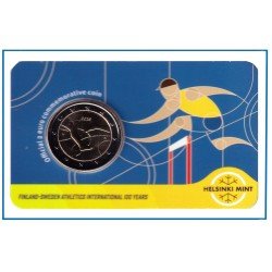 Finlandia 2025 Cartera Oficial Coin Card Moneda 2 € Conm. Atletismo ( inglés )