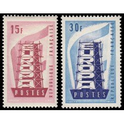 France Francia 1076/77 1956 Europa MH France Francia 1076/77 1956 Europa MH