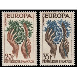 France Francia 1122/23 1957 Europa MH France Francia 1122/23 1957 Europa MH