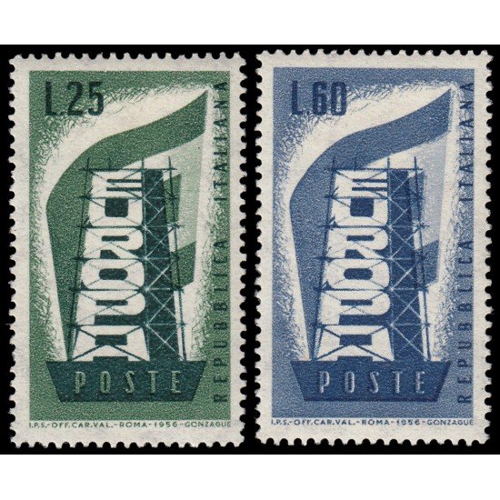 Italia Italy 731/32 1956 Europa MH Italia Italy 731/32 1956 Europa MH