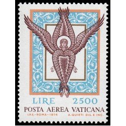 Vaticano Aéreo 59 1974 Angel de la Basílica de St. Marcos Venecia MNH Vaticano Aéreo 59 1974 Angel de la Basílica de St. Marcos Venecia MNH