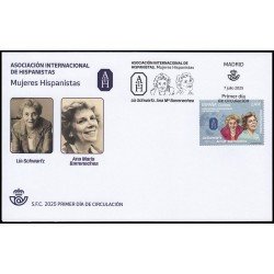 España Spain 5846 2025 Asociación internacional de hispanistas Mujeres hispanistas SPD Sobre Primer Día España Spain 5846 2025 Asociación internacional de hispanistas Mujeres hispanistas SPD Sobre Primer Día