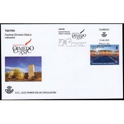 España Spain 5851 2025 Teatro Festival Olmedo Clásico Valladolid SPD Sobre Primer Día Tarifa A España Spain 5851 2025 Teatro Festival Olmedo Clásico Valladolid SPD Sobre Primer Día Tarifa A