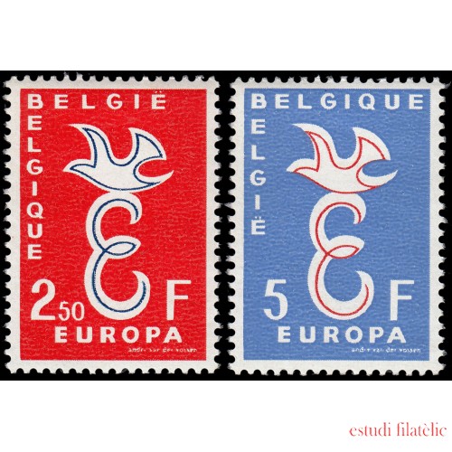 Bélgica 1064/65 1958 Europa MH