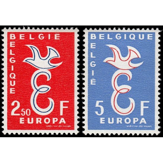 Bélgica 1064/65 1958 Europa MH Bélgica 1064/65 1958 Europa MH