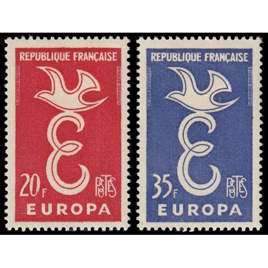 France Francia 1173/74 1958 Europa MH France Francia 1173/74 1958 Europa MH