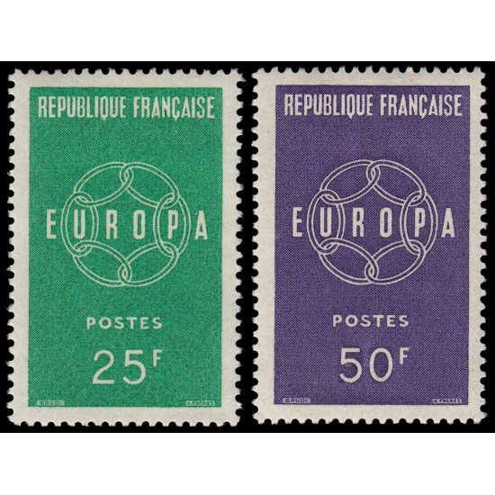 France Francia 1218/19 1959 Europa MH France Francia 1218/19 1959 Europa MH