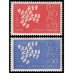 France Francia 1309/10 1961 Europa MH France Francia 1309/10 1961 Europa MH