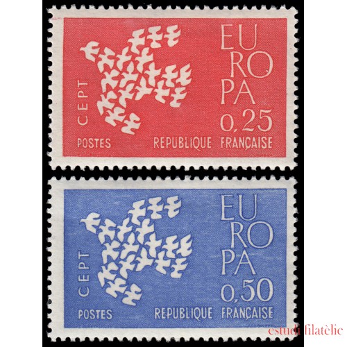 France Francia 1309/10 1961 Europa MH