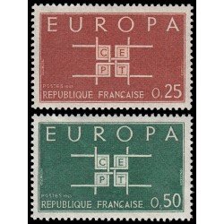France Francia 1396/97 1963 Europa MH France Francia 1396/97 1963 Europa MH