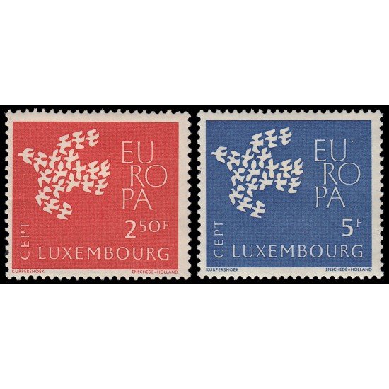 Luxemburgo 601/02 1961 Europa MH Luxemburgo 601/02 1961 Europa MH