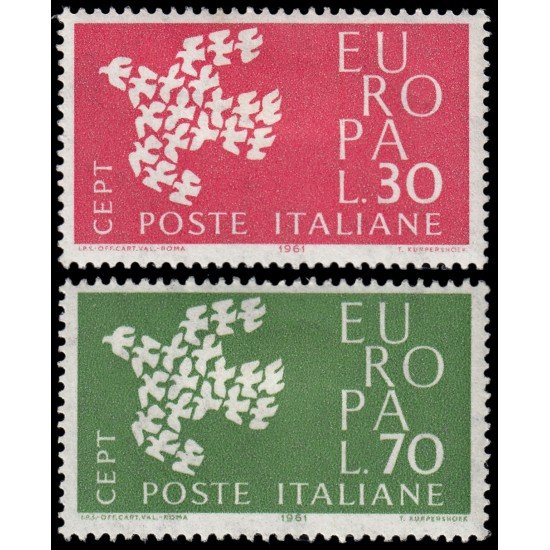 Italia Italy 858/59 1961 Europa MH Italia Italy 858/59 1961 Europa MH