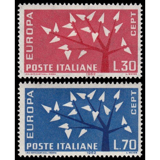 Italia Italy 873/74 1962 Europa MH Italia Italy 873/74 1962 Europa MH