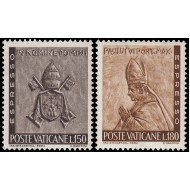 Vaticano Express 17/18 1966  Escudo papal Pablo VI MNH