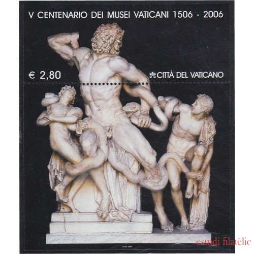 Vaticano HB 30 2006 5º Cent. del Museo Vaticano Estatua MNH