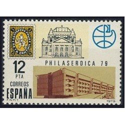 España Spain 2524 1979 Expo Mundial Filatelia Philaserdica 79 MNH España Spain 2524 1979 Expo Mundial Filatelia Philaserdica 79 MNH