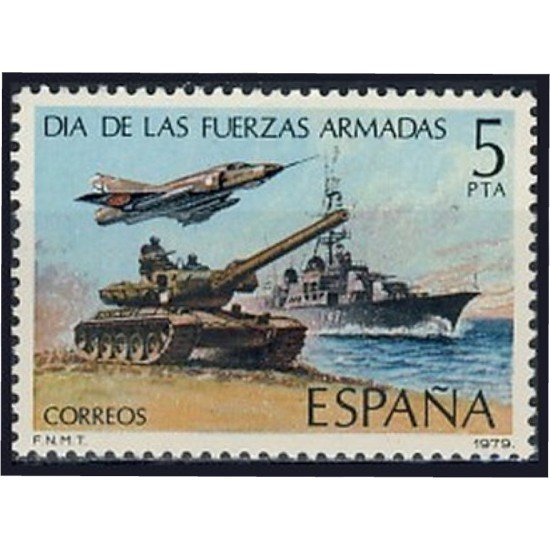 España Spain 2525 1979 Día de las Fuerzas Armadas MNH España Spain 2525 1979 Día de las Fuerzas Armadas MNH