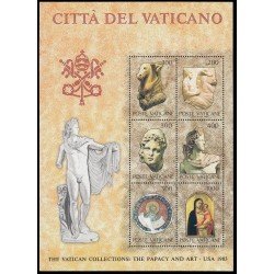 Vaticano HB 6 1983 Colección de arte del Vaticano en EEUU MNH Vaticano HB 6 1983 Colección de arte del Vaticano en EEUU MNH