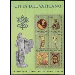 Vaticano HB 7 1983 Colección de arte del Vaticano en EEUU MNH Vaticano HB 7 1983 Colección de arte del Vaticano en EEUU MNH