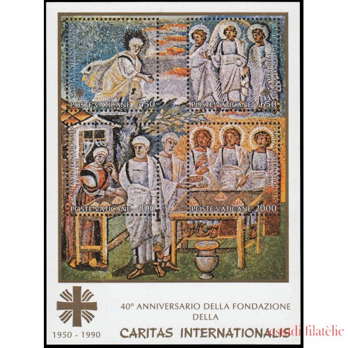Vaticano HB 12 1990 40 aniv. de Cáritas Internacional MNH