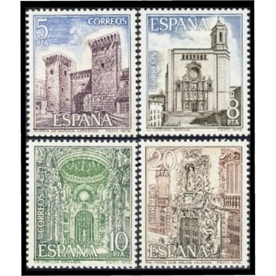 España Spain 2527/30 1979 Paisajes y Monumentos MNH España Spain 2527/30 1979 Paisajes y Monumentos MNH