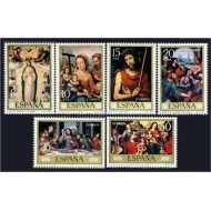 España Spain 2537/42 1979 Día del Sello Juan de Juanes IV Centenario de su muerte MNH