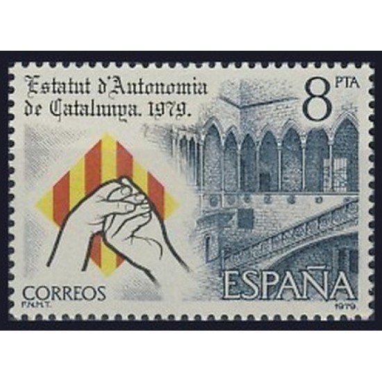 España Spain 2546 1979 Proclamación del Estatuto Autonomía Catalunya MNH España Spain 2546 1979 Proclamación del Estatuto Autonomía Catalunya MNH
