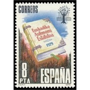 España Spain 2547 1979 Proclamación del Estatuto de Autonomía País Vasco MNH