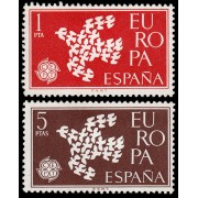 España Spain 1371/72 1961 Europa CEPT MH